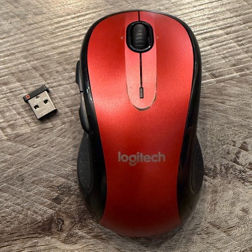 Logitech m510 red - red, wireless